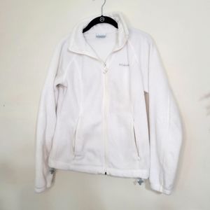 White Columbia Fleece Zip up